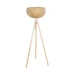 GLOBOSTAR® POPPY 01983 Boho Επιδαπέδιο Φωτιστικό με Ντουί 1 x E27 AC 220-240V IP20 - Μπεζ - Μ58 x Π58 x Υ143cm - Image 4