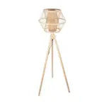 GLOBOSTAR® POPPY 01985 Boho Επιδαπέδιο Φωτιστικό με Ντουί 1 x E27 AC 220-240V IP20 - Μπεζ - Μ58 x Π58 x Υ151cm - Image 5