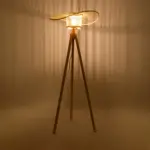GLOBOSTAR® POPPY 01987 Boho Επιδαπέδιο Φωτιστικό με Ντουί 1 x E27 AC 220-240V IP20 - Μπεζ - Μ58 x Π58 x Υ138cm - Image 3