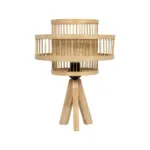 GLOBOSTAR® TULUM 01991 Boho Επιτραπέζιο Φωτιστικό Πορτατίφ με Ντουί 1 x E27 AC 220-240V IP20 - Μπεζ - Μ30 x Π30 x Υ41cm - Image 3