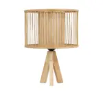 GLOBOSTAR® TULUM 01993 Boho Επιτραπέζιο Φωτιστικό Πορτατίφ με Ντουί 1 x E27 AC 220-240V IP20 - Μπεζ - Μ30 x Π30 x Υ40cm - Image 3