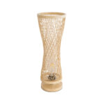 GLOBOSTAR® ROWAN 01994 Boho Επιτραπέζιο Φωτιστικό Πορτατίφ με Ντουί 1 x E27 AC 220-240V IP20 - Μπεζ - Μ17 x Π17 x Υ42cm - Image 2