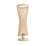 GLOBOSTAR® ROWAN 01994 Boho Επιτραπέζιο Φωτιστικό Πορτατίφ με Ντουί 1 x E27 AC 220-240V IP20 - Μπεζ - Μ17 x Π17 x Υ42cm - Image 4