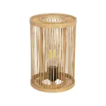 GLOBOSTAR® NOMAD 02000 Boho Επιτραπέζιο Φωτιστικό Πορτατίφ με Ντουί 1 x E27 AC 220-240V IP20 - Μπεζ - Μ20 x Π20 x Υ30cm