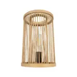 GLOBOSTAR® NOMAD 02000 Boho Επιτραπέζιο Φωτιστικό Πορτατίφ με Ντουί 1 x E27 AC 220-240V IP20 - Μπεζ - Μ20 x Π20 x Υ30cm - Image 4