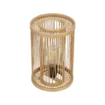 GLOBOSTAR® NOMAD 02000 Boho Επιτραπέζιο Φωτιστικό Πορτατίφ με Ντουί 1 x E27 AC 220-240V IP20 - Μπεζ - Μ20 x Π20 x Υ30cm - Image 5