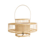 GLOBOSTAR® SORENIA 02003 Boho Επιδαπέδιο Φωτιστικό με Ντουί 1 x E27 AC 220-240V IP20 - Μπεζ - Μ48 x Π48 x Υ27cm - Image 3