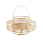 GLOBOSTAR® SORENIA 02004 Boho Επιδαπέδιο Φωτιστικό με Ντουί 1 x E27 AC 220-240V IP20 - Μπεζ - Μ60 x Π60 x Υ32cm - Image 2