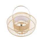 GLOBOSTAR® SORENIA 02004 Boho Επιδαπέδιο Φωτιστικό με Ντουί 1 x E27 AC 220-240V IP20 - Μπεζ - Μ60 x Π60 x Υ32cm - Image 4