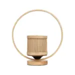 GLOBOSTAR® TULUMKO 02008 Boho Επιτραπέζιο Φωτιστικό Πορτατίφ με Ντουί 1 x E27 AC 220-240V IP20 - Μπεζ - Μ30 x Π12 x Υ32cm - Image 3