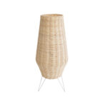GLOBOSTAR® BOLSON 02012 Boho Επιδαπέδιο Φωτιστικό με Ντουί 1 x E27 AC 220-240V IP20 - Μπεζ & Λευκό - Μ30 x Π30 x Υ70cm - Image 2
