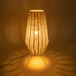 GLOBOSTAR® BOLSON 02012 Boho Επιδαπέδιο Φωτιστικό με Ντουί 1 x E27 AC 220-240V IP20 - Μπεζ & Λευκό - Μ30 x Π30 x Υ70cm - Image 3