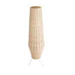 GLOBOSTAR® BOLSON 02013 Boho Επιδαπέδιο Φωτιστικό με Ντουί 1 x E27 AC 220-240V IP20 - Μπεζ & Λευκό - Μ30 x Π30 x Υ120cm - Image 2