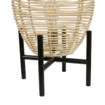 GLOBOSTAR® NERINA 02014 Boho Επιτραπέζιο Φωτιστικό Πορτατίφ με Ντουί 1 x E27 AC 220-240V IP20 - Μπεζ & Μαύρο - Μ30 x Π30 x Υ50cm - Image 6