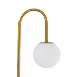 GLOBOSTAR® CORDELIA 02024 Μοντέρνο Επιδαπέδιο Φωτιστικό με Ντουί 1 x E27 AC 220-240V IP20 - Μαύρο & Χρυσό - Μ30 x Π38 x Υ180cm - Image 5