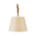 GLOBOSTAR® TALISHA 02028 Μοντέρνο Φωτιστικό Τοίχου - Απλίκα με Ντουί 1 x E27 AC 220-240V IP20 - Μπεζ - Μ100 x Π15 x Υ36cm - Image 5