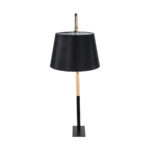 GLOBOSTAR® KELSIE 02029 Μοντέρνο Επιδαπέδιο Φωτιστικό με Ντουί 1 x E27 AC 220-240V IP20 - Μαύρο & Μπεζ - Μ40 x Π125 x Υ140cm - Image 6