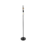 GLOBOSTAR® MINDELO 02033 Μοντέρνο Επιδαπέδιο Φωτιστικό με Ντουί 1 x E27 AC 220-240V IP20 - Μαύρο & Μπεζ - Μ35 x Π24 x Υ150cm - Image 4