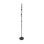 GLOBOSTAR® MINDELO 02034 Μοντέρνο Επιδαπέδιο Φωτιστικό με Ντουί 2 x E27 AC 220-240V IP20 - Μαύρο & Μπεζ - Μ40 x Π24 x Υ175cm - Image 4