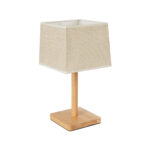 GLOBOSTAR® KOLIPE 02038 Boho Επιτραπέζιο Φωτιστικό Πορτατίφ με Ντουί 1 x E27 AC 220-240V IP20 - Μπεζ - Μ18 x Π18 x Υ25cm - Image 2