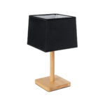 GLOBOSTAR® KOLIPE 02039 Μοντέρνο Επιτραπέζιο Φωτιστικό Πορτατίφ με Ντουί 1 x E27 AC 220-240V IP20 - Μπεζ & Μαύρο - Μ20 x Π20 x Υ38cm - Image 2