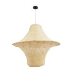 GLOBOSTAR® JUNIPER 02047 Boho Κρεμαστό Φωτιστικό Οροφής με Ντουί 1 x E27 AC 220-240V IP20 - Μπεζ - Μ100 x Π100 x Υ90cm - Image 4
