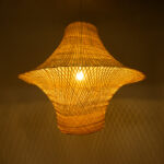 GLOBOSTAR® JUNIPER 02047 Boho Κρεμαστό Φωτιστικό Οροφής με Ντουί 1 x E27 AC 220-240V IP20 - Μπεζ - Μ100 x Π100 x Υ90cm - Image 3