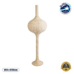 GLOBOSTAR® ALADDIN 02051 Boho Επιδαπέδιο Φωτιστικό με Ντουί 1 x E27 AC 220-240V IP20 - Μπεζ - Μ40 x Π40 x Υ150cm