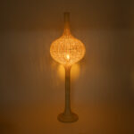 GLOBOSTAR® ALADDIN 02051 Boho Επιδαπέδιο Φωτιστικό με Ντουί 1 x E27 AC 220-240V IP20 - Μπεζ - Μ40 x Π40 x Υ150cm - Image 3