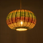 GLOBOSTAR® CABALLEROS 02055 Boho Κρεμαστό Φωτιστικό Οροφής με Ντουί 1 x E27 AC 220-240V IP20 - Πολύχρωμο - Μ40 x Π40 x Υ25cm - Image 3