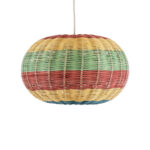 GLOBOSTAR® CABALLEROS 02055 Boho Κρεμαστό Φωτιστικό Οροφής με Ντουί 1 x E27 AC 220-240V IP20 - Πολύχρωμο - Μ40 x Π40 x Υ25cm - Image 5