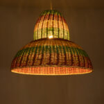 GLOBOSTAR® CABALLEROS 02058 Boho Κρεμαστό Φωτιστικό Οροφής με Ντουί 1 x E27 AC 220-240V IP20 - Πολύχρωμο - Μ70 x Π70 x Υ60cm - Image 3
