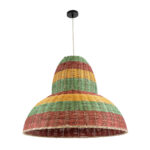GLOBOSTAR® CABALLEROS 02058 Boho Κρεμαστό Φωτιστικό Οροφής με Ντουί 1 x E27 AC 220-240V IP20 - Πολύχρωμο - Μ70 x Π70 x Υ60cm - Image 4
