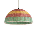GLOBOSTAR® CABALLEROS 02060 Boho Κρεμαστό Φωτιστικό Οροφής με Ντουί 1 x E27 AC 220-240V IP20 - Πολύχρωμο - Μ40 x Π40 x Υ20cm - Image 2