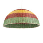 GLOBOSTAR® CABALLEROS 02061 Boho Κρεμαστό Φωτιστικό Οροφής με Ντουί 1 x E27 AC 220-240V IP20 - Πολύχρωμο - Μ70 x Π70 x Υ34cm - Image 2