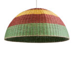 GLOBOSTAR® CABALLEROS 02062 Boho Κρεμαστό Φωτιστικό Οροφής με Ντουί 1 x E27 AC 220-240V IP20 - Πολύχρωμο - Μ100 x Π100 x Υ53cm - Image 2