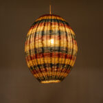 GLOBOSTAR® CABALLEROS 02065 Boho Κρεμαστό Φωτιστικό Οροφής με Ντουί 1 x E27 AC 220-240V IP20 - Πολύχρωμο - Μ40 x Π40 x Υ50cm - Image 3