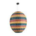 GLOBOSTAR® CABALLEROS 02066 Boho Κρεμαστό Φωτιστικό Οροφής με Ντουί 1 x E27 AC 220-240V IP20 - Πολύχρωμο - Μ70 x Π70 x Υ80cm - Image 4