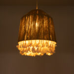 GLOBOSTAR® PUERTORICO 02092 Boho Κρεμαστό Φωτιστικό Οροφής με Ντουί 1 x E27 AC 220-240V IP20 - Μπεζ & Λευκό - Μ40 x Π40 x Υ45cm - Image 3