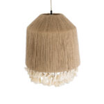 GLOBOSTAR® PUERTORICO 02092 Boho Κρεμαστό Φωτιστικό Οροφής με Ντουί 1 x E27 AC 220-240V IP20 - Μπεζ & Λευκό - Μ40 x Π40 x Υ45cm - Image 6