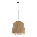 GLOBOSTAR® PUERTORICO 02093 Boho Κρεμαστό Φωτιστικό Οροφής με Ντουί 3 x E27 AC 220-240V IP20 - Μπεζ - Μ80 x Π80 x Υ80cm - Image 4