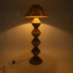 GLOBOSTAR® LUANA 02108 Boho Επιδαπέδιο Φωτιστικό με Ντουί 1 x E27 AC 220-240V IP20 - Μπεζ - Μ60 x Π60 x Υ150cm - Image 3