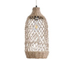 GLOBOSTAR® ECUADOR 02116 Boho Κρεμαστό Φωτιστικό Οροφής με Ντουί 1 x E27 AC 220-240V IP20 - Μπεζ - Μ23 x Π23 x Υ50cm - Image 5