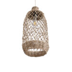 GLOBOSTAR® ECUADOR 02116 Boho Κρεμαστό Φωτιστικό Οροφής με Ντουί 1 x E27 AC 220-240V IP20 - Μπεζ - Μ23 x Π23 x Υ50cm - Image 6