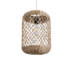 GLOBOSTAR® ECUADOR 02117 Boho Κρεμαστό Φωτιστικό Οροφής με Ντουί 1 x E27 AC 220-240V IP20 - Μπεζ - Μ28 x Π28 x Υ40cm - Image 2