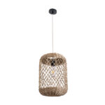 GLOBOSTAR® ECUADOR 02117 Boho Κρεμαστό Φωτιστικό Οροφής με Ντουί 1 x E27 AC 220-240V IP20 - Μπεζ - Μ28 x Π28 x Υ40cm - Image 4