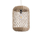 GLOBOSTAR® ECUADOR 02117 Boho Κρεμαστό Φωτιστικό Οροφής με Ντουί 1 x E27 AC 220-240V IP20 - Μπεζ - Μ28 x Π28 x Υ40cm - Image 5