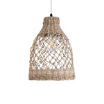 GLOBOSTAR® ECUADOR 02118 Boho Κρεμαστό Φωτιστικό Οροφής με Ντουί 1 x E27 AC 220-240V IP20 - Μπεζ - Μ25 x Π25 x Υ35cm - Image 5