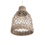 GLOBOSTAR® ECUADOR 02118 Boho Κρεμαστό Φωτιστικό Οροφής με Ντουί 1 x E27 AC 220-240V IP20 - Μπεζ - Μ25 x Π25 x Υ35cm - Image 6