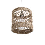 GLOBOSTAR® ECUADOR 02120 Boho Κρεμαστό Φωτιστικό Οροφής με Ντουί 1 x E27 AC 220-240V IP20 - Μπεζ - Μ20 x Π20 x Υ20cm - Image 6